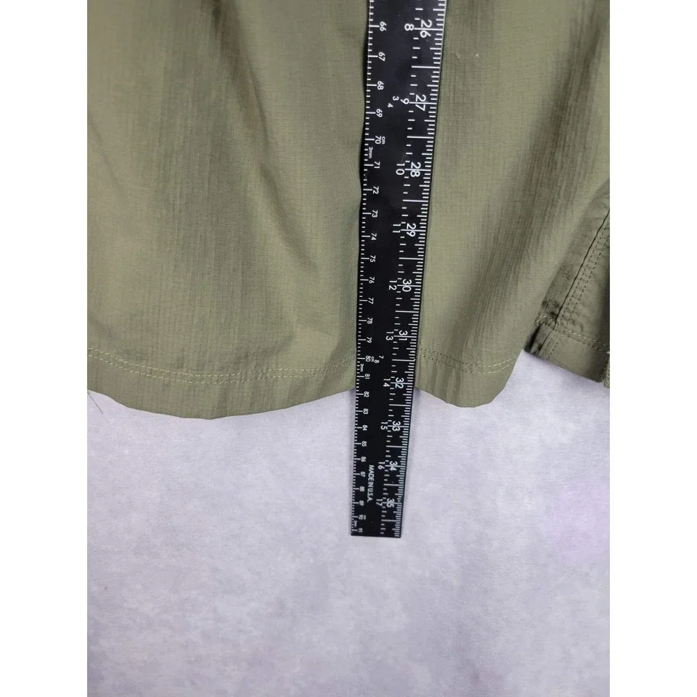 The North Face Mens XL‎ TALL Short Sleeve Button Up Shirt Khaki Outdoor
